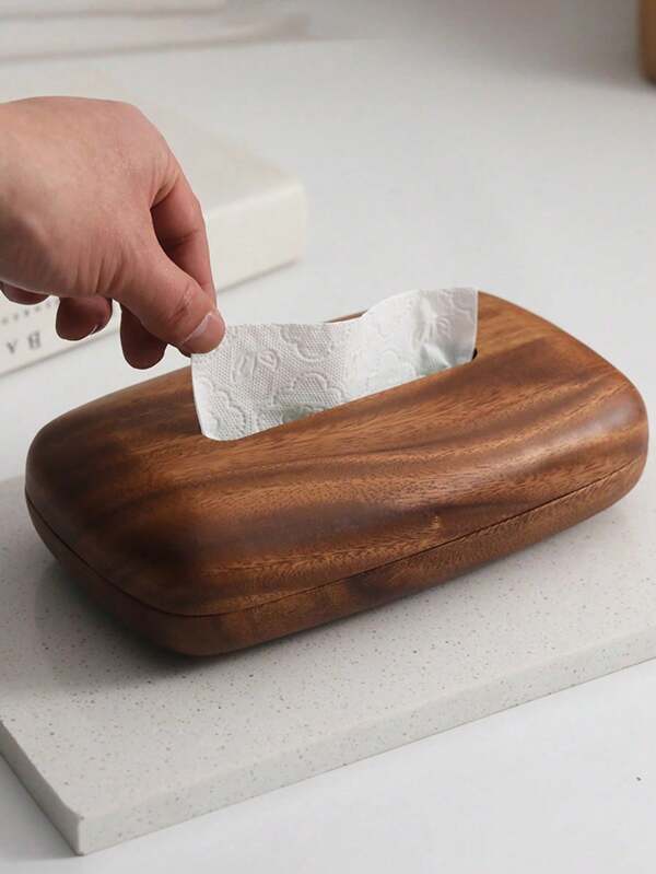 Tissue Box Holder ,Modern, Minimalist, And Durable Wooden Tissue Box , Easy-Refill- Premium-Quality Walnut Tissue Box Cover, For Tabletop Night Stands Bathroom Office ,Vintage Decorative Tissue Boxes