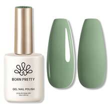 Sheer Milky White Gel Polish - Jelly Nail Polish For Natural French Manicures, HEMA-Free Translucent Builder Gel For Nail Extensions, Soak Off UV/LED Gel With Brush (15ml/0.54oz) - Oliver Green - 查看 9