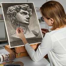 28pcs Left-Handed Charcoal Sticks Sketching Charcoal Pencils Charcoal Art Charcoal Bars Charcoal Pencils Carbon Sticks For Student Art Supplies - Multicolor - View 4