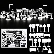 ABS Play & Learn Traffic Signs – 18-Piece Educational Toy With 4 Color Options