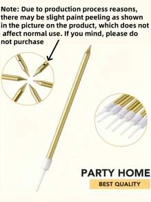 6/18/36 قطعة من شمع عيد الميلاد المنحني لرأس التورتة، شمع قلم سلكي، شمع ملتف ذهبي اللون، طقم شموع مرحة ورفيعة، إكسسوارات حفلة، هدايا عيد الأم، الزواج، حفل التخرج