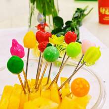 5 Stücke Fruchtgabeln - rosa, herzförmige Edelstahl Salat, kreative Kuchen Dessert Gabeln, geeignet für Valentinstag, Weihnachten, Hochzeiten und Partys. Perfekt zum Servieren von frischen Früchten und Snacks, Party Geschirr | romantisches Thema | Geschirr, Fruchthaltende Tafelausstattung
