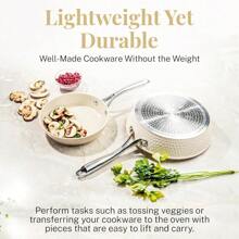 12-Inch Non-Stick Frying Pan, Non-Stick Ceramic Frying Pan, Dishwasher Safe - 多色 - 查看 5