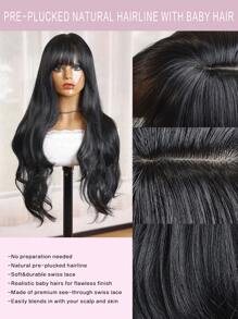 万圣节服装假发合成耐热假发黑色 26 英寸波浪发全机器制造日常使用高品质女性角色扮演自然外观优质合成柔软假发 合成耐热假发黑色 20 英寸非洲卷发全机器制造日常使用高品质女性角色扮演自然外观优质合成柔软假发