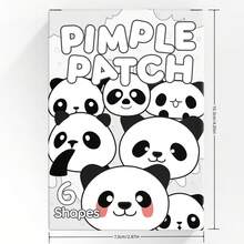 24/120片可爱熊猫痘痘贴，痘痘贴遮盖痘痘和瑕疵，温和清洁身体皮肤贴，节日礼物