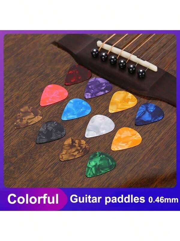 50pcs Boxed 0.46mm Sailulu Guitar Picks Pattern Random Ship Cartoon Pick Suit For Guitar Ukulele Bass Musical Instrument Performance Accessories
