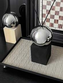 1 Set eleganter kugelförmiger Diffuser aus Edelstahl - ohne Beleuchtung, geruchlos, perfekt für Heim- und Hoteldekoration, Innenbereich, ästhetischer Mittelpunkt | minimalistisches Design | reflektierende Oberfläche - Verschiedenfarbig - Übersicht 5