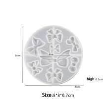 Moule en résine pour accessoires de nœud DIY, boucles d'oreilles à fleurs et nœuds, moule en silicone pour pendentif - Blanc - Voir 12