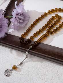 45 件亚克力仿珍珠 Tasbih 念珠套装，全新设计 - 彩色 - 查看 9