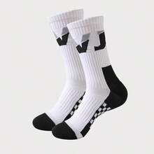 1/3/6 pares de calcetines de baloncesto con bloqueo de color
