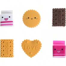 DOMG 16 Pcs Cute Fruit Shaped Erasers Kids - Fun Food Erasers Classroom Rewards & Party Favors