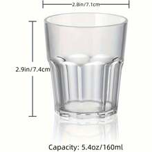 7PCS透明冷水壶，配不锈钢盖和木盖，6个透明杯体，大小漏孔V型防漏喷嘴，水流顺畅 - 用于果汁、牛奶、冷热饮品，家庭餐厅、酒店水壶，适用于家庭厨房、客厅、餐厅、酒吧、派对、户外露营和花园聚会，轻巧耐用，秋季便携