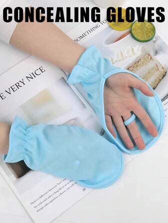 1件夏季开车防晒手套防紫外线宽松露指防滑透气短款户外骑行手套薄款实用礼物