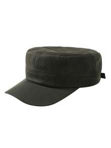 1 Pieza [Gorra militar para hombres] Gorra militar cómoda para hombres y mujeres, gorra plana casual, ajustable, de unicolor, estilo cadet y patrulla, sencilla y de moda, gorra de béisbol, accesorios del ejército, sombrero estilo pico de pato para actividades al aire libre - Multicolor - Ver 17