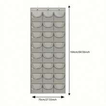 18/24 Pockets Hanging Door Hat Organizer Bag, Hat Storage Bag, Household Items Storage Bag, Sock Organizer Bag, Bra Organizer Bag, Over The Door Storage Bag