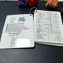 Nursing Reference Card ,Nursing Cards, , Nursing Clinical Cards, Nursing Badge Buddy, Nursing Student Medical Terminology Flashcards ECG Rhythm & Arrhythmias Healthcare, Nursing, Medical Pocket Cards - Multicolor - View 2