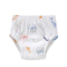5 件可重复使用的婴儿训练裤，可洗尿布袋，透气如厕学习内衣，防水防漏幼儿尿布，柔软舒适的材质，适合所有季节的婴儿