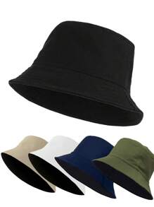 Unisex Sun Hat, Waterproof Wide Brim Bucket Hat Packable Boonie Hat For Fishing Hiking Gardening Safari Beach Casual