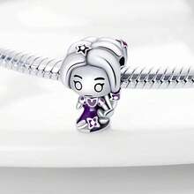 Sản phẩm mới: Mặt dây chuyền hình công chúa hoạt hình động vật xinh xắn bằng bạc sterling 925, thích hợp để tự làm vòng tay cho nữ, trang sức thời trang cho tiệc sinh nhật. - Nhiều màu - Xem 3