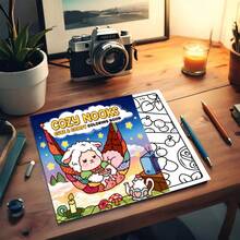 كتاب تلوين ب- 30 صفحة بموضوع أصدقاء الحيوانات الكرتونية الجميلة، ورق سميك، حياة اليومية لرفقاء الحيوانات والخراف الكرتونية الجميلة والكلاب والدببة، أوقات سعيدة، استرخاء وإطلاق الإبداع، مناسب كهدية لعيد الشكر أو عيد الميلاد أو عيد الميلاد