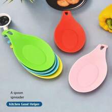 2pcs Multi-Function Simple Spoon Holder, Heat Resistant And Easy To Clean