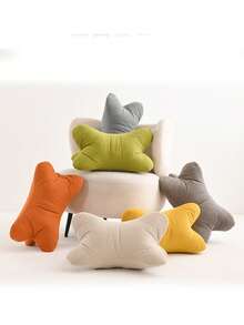 1 件符合人体工程学的腰部支撑枕，柔软的三角形骨头设计，厚沙发垫，适用于办公椅和家居装饰，舒适的背部支撑，可拆卸可洗枕套，多用途枕头 | 休闲风格 | 涤纶，腰部支撑枕 - 杏色 - 查看 1