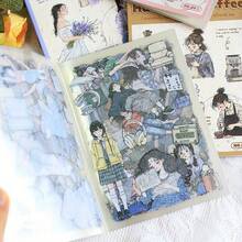 20 folhas de adesivos PET pré-cortados para decoração de livros, adesivos transparentes para scrapbooking, diário, colagem, decoração, álbum, diário, adesivos para material escolar, volta às aulas