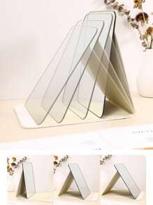 1Pc składane lustro do makijażu z toaletką kosmetyczną do podróży, toaletka, wystrój pokoju, akademik, prezenty kosmetyczne (prostokątne)