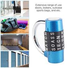 Candado de Combinación de 5 Dígitos Cerradura de Contraseña,  Cerradura de Combinación de 5 Letras Armario de Gimnasio Muy Resistente Cerradura de 5 Dígitos sin Llave para Gimnasio Universitario Caja de Herramientas Armario - Azul - Ver 1