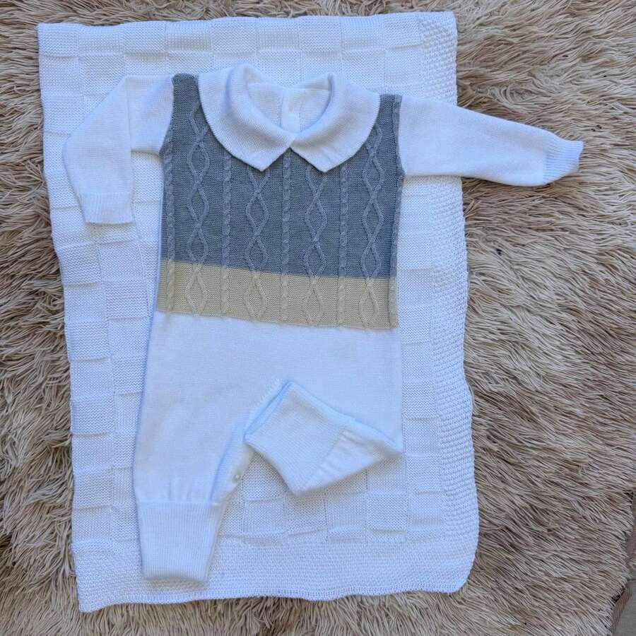 White Blanket/Jumpsuit - trắng - Xem 1