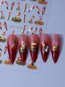 蜘蛛自粘指甲贴纸 Y2K DIY 美甲装饰沙龙家居 DIY 设计