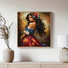 JOZYSH 1 conjunto de 30x40 cm/11,8x15,7 polegadas Kit de pintura diamante faça você mesmo, Kit de arte diamante princesa vintage, Decoração de sala de estar, Entrada de quarto, Decoração de casa, Artesanato, Presente