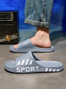 Ciabatte sportive da uomo per esterni di taglia 48-49, ciabatte estive da coppia antiscivolo e resistenti, sandali allargati da spiaggia, ciabatte per dormitorio universitario senza odore - Grigio - Visualizzare 4