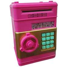 TEMI Electronic Password Piggy Bank, Automatic Money Box, Toilet Paper Currency Cash Dollar Savings Box, ATM Coin Jar, Popular Gift For Birthdays, Halloween, Christmas, Suitable For Boys And Girls / Dedicated Large Electronic Currency Coin Savings Jar With Password Protection Feature. - Black - View 11