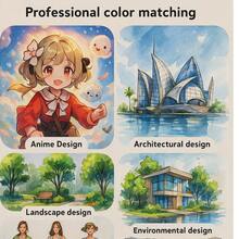 Marcadores De Arte De Dos Puntas A Base De Alcohol Para Colores, 262 Marcadores Permanentes De Colores Con Mezclador Sin Color, Bolígrafos De Micro Punta, Bolso De Marcador Para Colorear De Niños Adultos - Multicolor - Ver 6