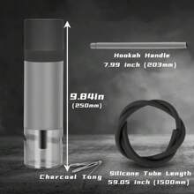 Portable Car Hookah, Hookah Set With Everything, Hookah Pipe Single Shisha Kit, To Go Hookah Cup Mini Hookah Perfect For Travel, Easy Assemble & Storage Hookah Set