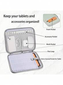 9-11 13 英寸平板电脑手提箱兼容 iPad A16 2025 Air 13 英寸加垫保护旅行套包适用于 iPad Pro 11 10.9 第 10 代 Air 5/4 代 Galaxy Tab S9/S8 - 彩色 - 查看 3