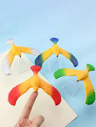 1-3pcs/Set Random Color Balanced Eagle & Transparent Pyramid Base Creative Anti-Stress Toys