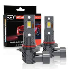 S&D 20000流明 H11 LED 灯 Canbus 9005 HB3 9006 HB4 LED 汽车前照灯灯泡超亮 6500K 12V 雾灯