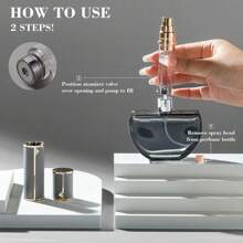 Travel Refillable Perfume Bottle, Leak-Proof 5ml Atomizer, Portable Luxurious Pocket Perfume Dispenser Pump Transfer Tool For Women Men Travel Accessories. - 灰色-10ml - 查看 3