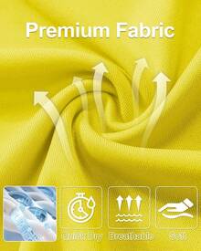 Men's Long Sleeve Shirts UPF 50+ UV Sun Protection Athletic Shirts For Hiking Running Workout Rash Guard-2025 - 黃色 - 查看 5