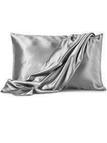 9件套缎面睡眠套装 | 比丝绸更柔软的枕套和眼罩套装 - 包括1个缎面枕套、1个缎面睡帽、2个缎面发圈、4个发夹和1把头发柔顺梳 - 彩色 - 查看 16