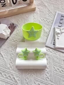 兼容斯坦利杯配件（2个吸管帽）（2个吸管帽+1个底部保护盖，适用于40盎司杯子）适用于杯子吸管盖，简约便捷，日常系带吸管帽，可重复使用硅胶吸管帽，防溅防尘吸管套，便携易清洗保温杯吸管配件，可爱卡通花朵吸管防尘套，粉色、蓝色、紫色、黄色、绿色 - 彩色 - 查看 11