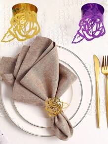 20pcs 3D Butterfly Paper Napkin Rings, Party Wedding Table Decoration, Suitable For Party, Holiday, Valentine's Day, Christmas