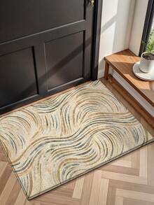 DAJIANG 1pc Thick Velvet Anti-Slip Doormat, Comfortable Floor Mat, Hallway Carpet, Kitchen Mat, Machine Washable, Easy To Clean, Home Decor, Entryway, Bathroom, Kitchen Rug - Multicolor - View 7