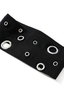 1 Băng đô thời trang Punk, Băng đô hình học Gothic bất đối xứng mềm mại, co giãn, chống trượt, dùng cho bãi biển/ngày lễ, Băng đô thể thao Yoga co giãn, đa năng cho các dịp hàng ngày, Phụ kiện tóc thời trang, Băng đô cài tóc mùa thu đông cho trang phục đi nghỉ, Khăn quàng cổ thanh lịch cho nữ, Băng đô quấn đầu mềm mại - màu đen - Xem 2