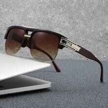 2 件套女士金属复古几何圆形时髦派对装饰时尚眼镜