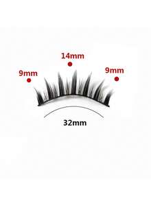 化妆假睫毛，5 对漫画睫毛，纤细动漫假睫毛自然外观，蓬松尖刺娃娃睫毛，卡通睫毛，0.3-1.2 厘米