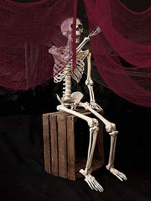 5/3/1pc 183cm粉色万圣节纱布装饰，室内外粉色纱布挂毯装饰，万圣节鬼魂装饰家居桌墙庭院鬼屋派对用品 - 彩色 - 查看 8