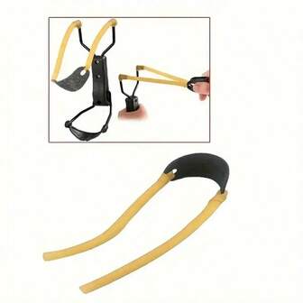 1pc High Elastic Rubber Slingshot Replacement Band - Durable Yellow Precision Elastic Band, Suitable For Slingshot Launcher Spare Parts, Throwing Items | High Elasticity, Quality Slingshot Accessory, Age 16+